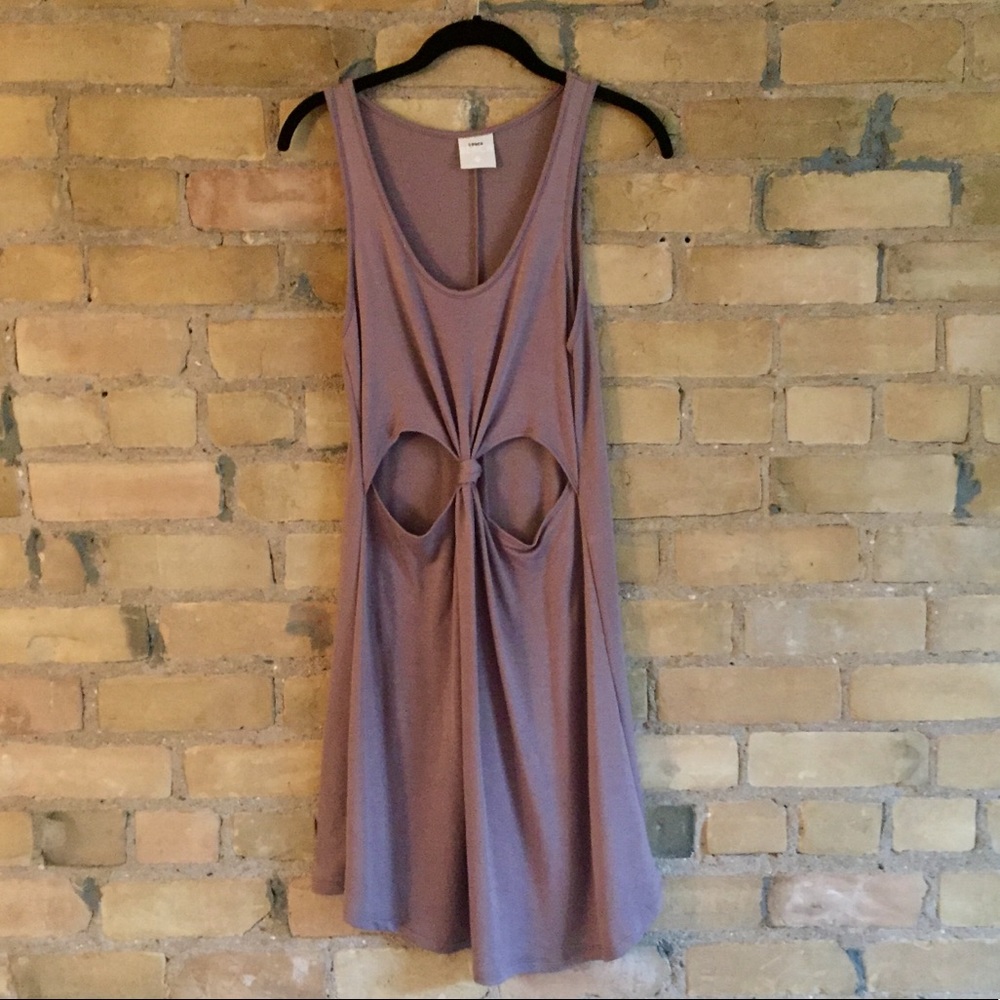 Cut out sun dress lavender